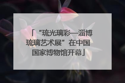 “琉光璃彩—淄博琉璃艺术展”在中国国家博物馆开幕