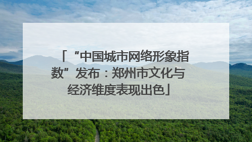“中国城市网络形象指数”发布：郑州市文化与经济维度表现出色