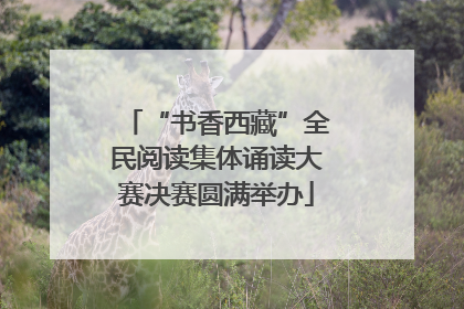 “书香西藏”全民阅读集体诵读大赛决赛圆满举办