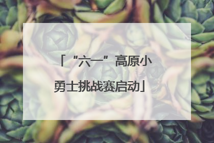 “六一”高原小勇士挑战赛启动
