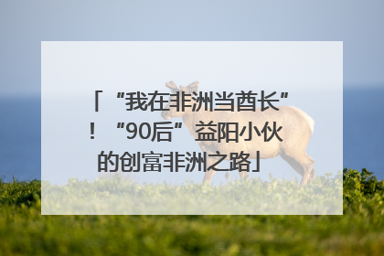 “我在非洲当酋长”！“90后”益阳小伙的创富非洲之路