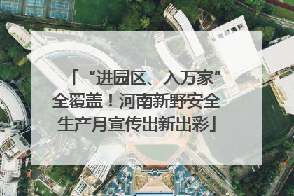“进园区、入万家”全覆盖！河南新野安全生产月宣传出新出彩