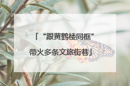 “跟黄鹤楼同框”带火多条文旅街巷