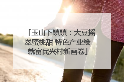 玉山下镇镇：大豆摇翠蜜桃甜 特色产业绘就富民兴村新画卷