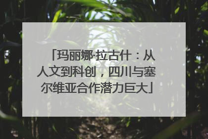 玛丽娜·拉古什：从人文到科创，四川与塞尔维亚合作潜力巨大