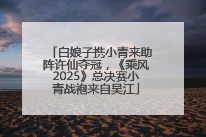 白娘子携小青来助阵许仙夺冠，《乘风2025》总决赛小青战袍来自吴江