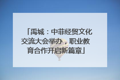 禹城：中菲经贸文化交流大会举办，职业教育合作开启新篇章