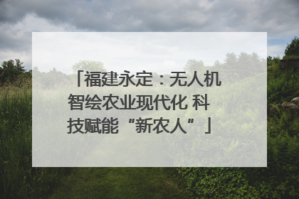 福建永定：无人机智绘农业现代化 科技赋能“新农人”