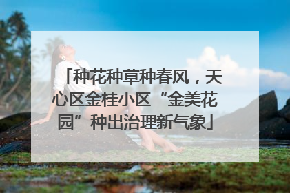 种花种草种春风，天心区金桂小区“金美花园”种出治理新气象