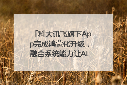 科大讯飞旗下App完成鸿蒙化升级，融合系统能力让AI服务触手可及