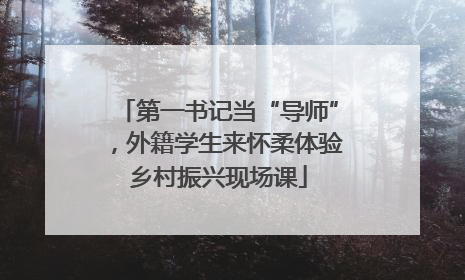 第一书记当“导师”，外籍学生来怀柔体验乡村振兴现场课