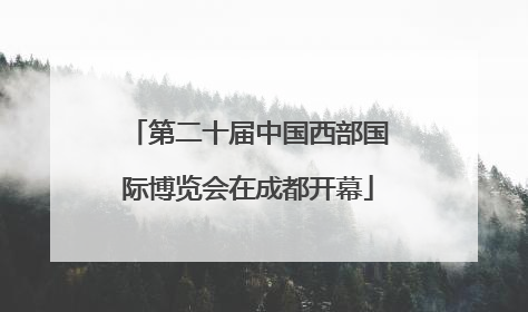 第二十届中国西部国际博览会在成都开幕
