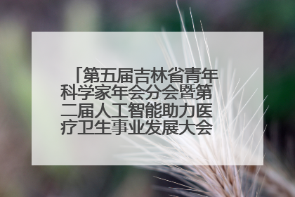 第五届吉林省青年科学家年会分会暨第二届人工智能助力医疗卫生事业发展大会在长春召开