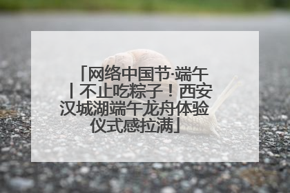 网络中国节·端午丨不止吃粽子！西安汉城湖端午龙舟体验仪式感拉满