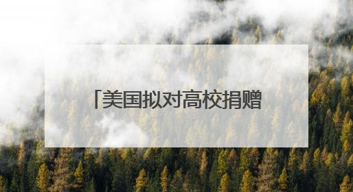 美国拟对高校捐赠基金分级征税 矛头直指精英大学