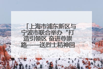 上海市浦东新区与宁波市联合举办“打造引领区 奋进尊崇路——送烈士精神回家乡”主题活动