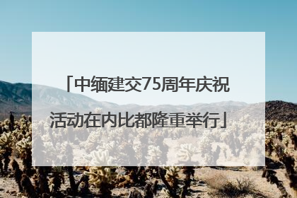 中缅建交75周年庆祝活动在内比都隆重举行