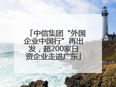 中信集团“外国企业中国行”再出发，超200家日资企业走进广东