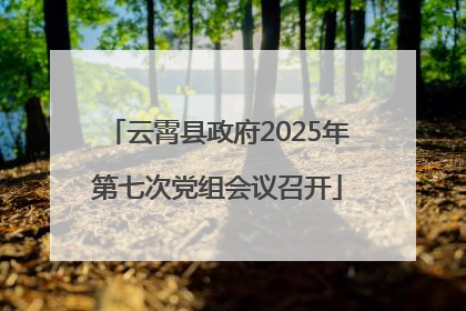 云霄县政府2025年第七次党组会议召开
