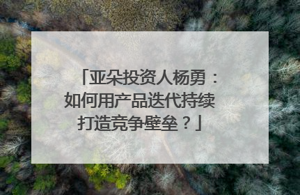 亚朵投资人杨勇：如何用产品迭代持续打造竞争壁垒？