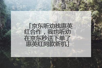 京东听劝找惠英红合作，我也听劝在京东秒送下单了惠英红同款新机