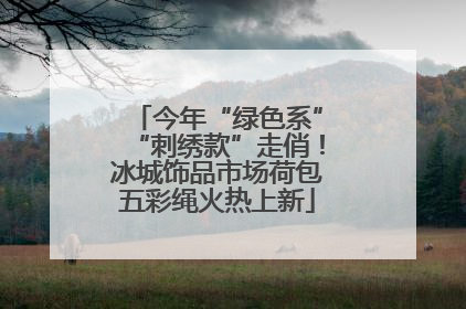 今年“绿色系”“刺绣款”走俏！冰城饰品市场荷包五彩绳火热上新