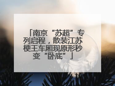 南京“苏超”专列启程，散装江苏梗王车厢现原形秒变“卧底”
