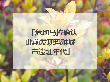 危地马拉确认此前发现玛雅城市遗址年代