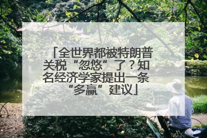 全世界都被特朗普关税“忽悠”了？知名经济学家提出一条“多赢”建议