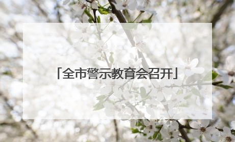 全市警示教育会召开