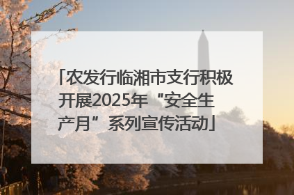 农发行临湘市支行积极开展2025年“安全生产月”系列宣传活动
