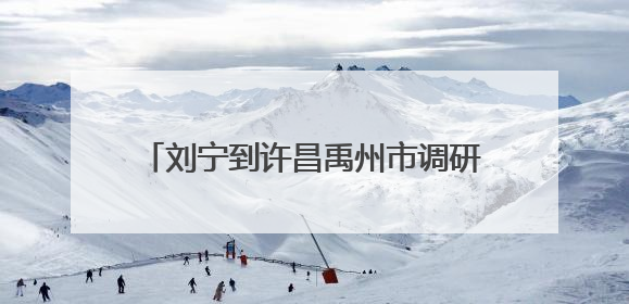 刘宁到许昌禹州市调研深入贯彻中央八项规定精神学习教育开展情况