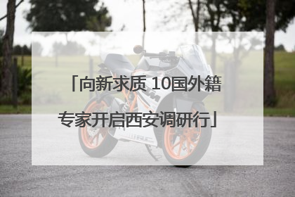 向新求质 10国外籍专家开启西安调研行