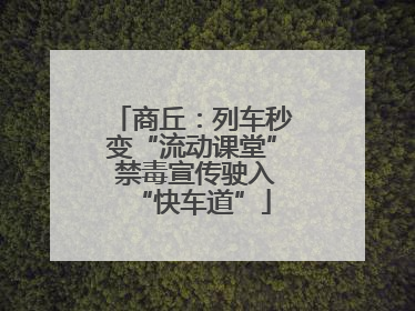 商丘：列车秒变“流动课堂” 禁毒宣传驶入“快车道”