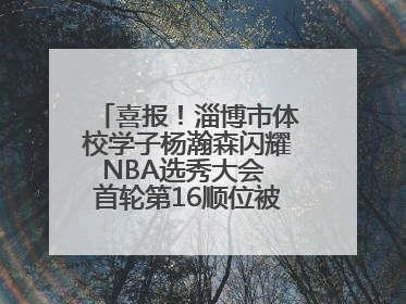 喜报！淄博市体校学子杨瀚森闪耀NBA选秀大会 首轮第16顺位被开拓者选中