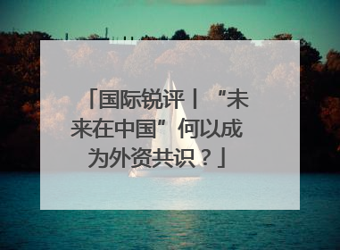 国际锐评丨“未来在中国”何以成为外资共识？