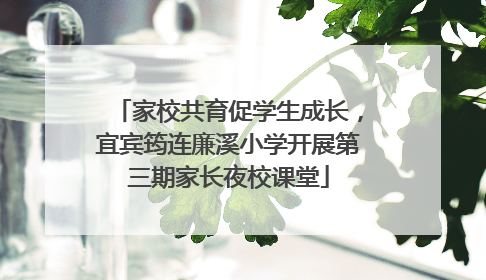 家校共育促学生成长，宜宾筠连廉溪小学开展第三期家长夜校课堂