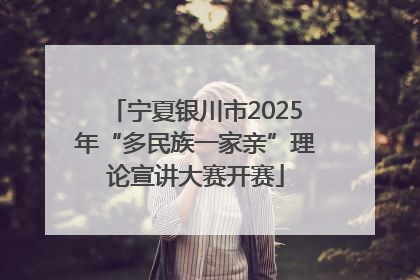 宁夏银川市2025年“多民族一家亲”理论宣讲大赛开赛