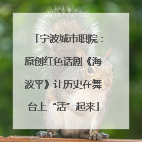 宁波城市职院：原创红色话剧《海波平》让历史在舞台上“活”起来