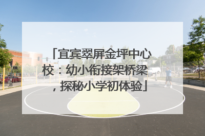 宜宾翠屏金坪中心校：幼小衔接架桥梁，探秘小学初体验