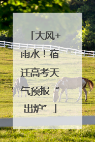 大风+雨水！宿迁高考天气预报“出炉”