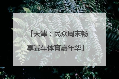 天津：民众周末畅享赛车体育嘉年华