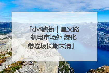小8跑街｜星火路一机电市场外 绿化带垃圾长期未清