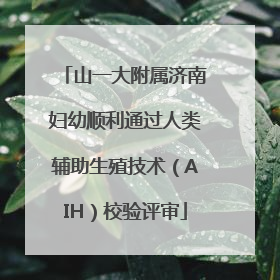 山一大附属济南妇幼顺利通过人类辅助生殖技术（AIH）校验评审