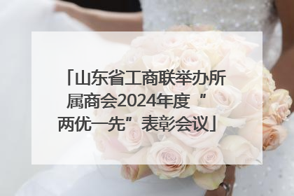 山东省工商联举办所属商会2024年度“两优一先”表彰会议