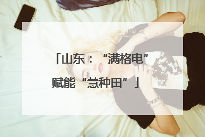 山东：“满格电”赋能“慧种田”