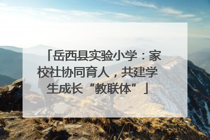 岳西县实验小学：家校社协同育人，共建学生成长“教联体”