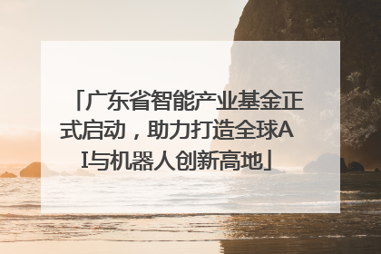 广东省智能产业基金正式启动，助力打造全球AI与机器人创新高地