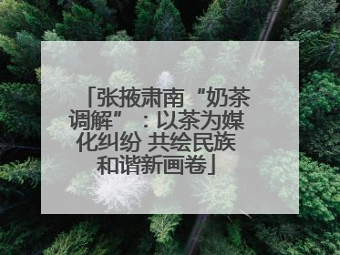 张掖肃南“奶茶调解”：以茶为媒化纠纷 共绘民族和谐新画卷