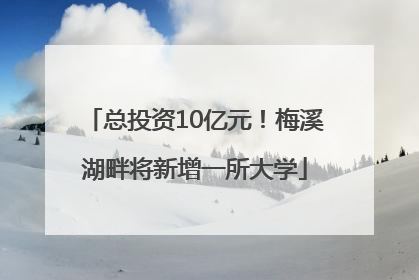 总投资10亿元！梅溪湖畔将新增一所大学